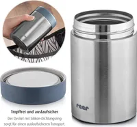 Reer Edelstahl-Warmhalte-Box PURE für Baby-Nahrung, 300 ml, silber 90408 W