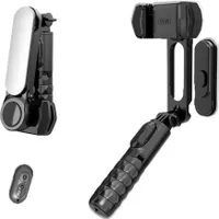 Selfiestick, Bluetooth Selbstauslöser, Handy Stabilisator, Aufhelllicht Selfiestick,Intelligenter Verwacklungsschutz,mit Multi Funktions Fernbedienung