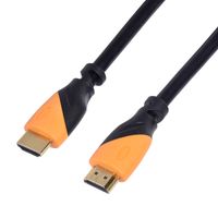 TPFNet Premium HDMI-Kabel HDMI 2.0/1.4a kompatibel mit Ethernet, schwarz, 5m