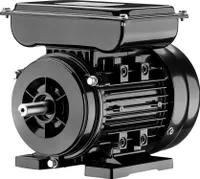 Silnik elektryczny Wiltec 1-fazowy, silnik elektryczny 4-biegunowy 1,5 kW, silnik jednofazowy AC 1450 obr/min, silnik indukcyjny aluminiowy, silnik kompaktowy
