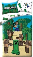 Poszwa na kołdrę Minecraft Fight - 140 x 200 cm - bawełna