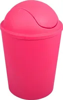 MSV Kosmetikeimer Abfalleimer Schwingdeckeleimer 5,5 Liter Kunststoff Pink