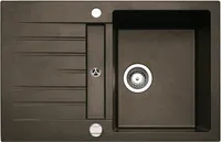 NABER Spüle CORTO 780 in ESPRESSO mit Excenterbedienung / Cin-Nagranit / Granitspüle