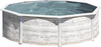 GRE Runder Stahlwandpool mit Nordicoptik Ø 460 x 120 cm KIT460N