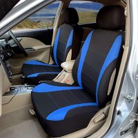 Upgrade4cars Auto-Sitzbezüge Set Schwarz Blau Auto-Zubehör Innenraum Sitzschoner B1-blau Auto-Schonbezüge Universal