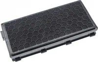 vhbw Staubsaugerfilter kompatibel mit Miele S4262, S4212 Plus, S4261, S4212, S4222, S4221, S4260 Staubsauger - HEPA-Aktivkohlefilter Schwarz Weiß
