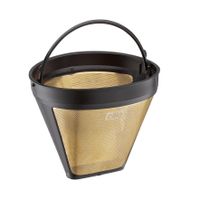 Cilio Gold-Kaffeefilter Größe 4 schwarz/gold