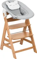 Hauck Hochstuhl Mit Newborn Set Alpha Premium Kinderstuhl Hochsitz Nature Grey