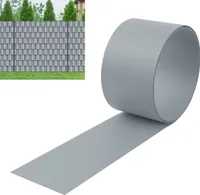 UISEBRT 30 X Hart PVC Sichtschutz Sichtschutzstreifen Für Doppelstabmatten Balkon Gartenzaun Grau 2,5m x 19cm