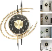 Wanduhr, Leichte Luxus-Wanduhr, 54*41*4, Stumme Wohnzimmer-Hotel-Wanduhr