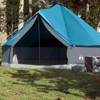 Möbel Tipi-Familienzelt 8 Personen Blau Wasserdicht - Campingzelte 94589