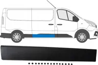 Listwa boczna drzwi + klipsy PRAWE do Renault Trafic III 2014- Opel Vivaro B