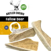 RF-D Damhirsch L 0,5kg (6-8St.) 15-18cm Soft natürliches Geweih, Öko Kausnack für Hunde, gesundes Kauspielzeug, Kauknochen für Genuss, Zahnpflege
