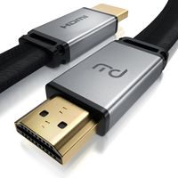 Primewire 8K High Speed HDMI Kabel 2.1 - Flachbandkabel mit Gewebemantel 7680 x 4320 @ 120 Hz mit DSC - 5m