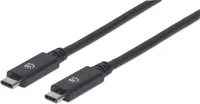 MANHATTAN USB 3. 2 Kabel 10Gbit/s C-Stecker auf C-Stecker 1m