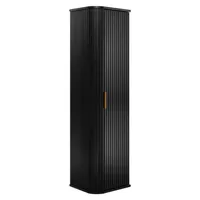 RODAN | Hochschrank 139 cm - Schwarz - Badmöbel, Badezimmermöbel, Badezimmer Hochschrank, Badezimmerschrank Schwarz, Badkommode