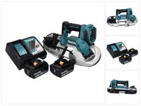 Makita DPB 183 RG Akumulatorowa piła taśmowa 18 V 66 mm bezszczotkowa + 2x akumulator 6,0 Ah + ładowarka