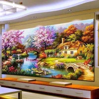 Rubye® Diamond painting fur Erwachsene und Kinder [Mega Landschaft] - Diamant Painting - DIY Bilder Erwachsene - Runden Diamanten – Zimmer, Büro, Wand Und Eingang Dekoration (90 cm x 40 cm)