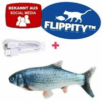 Flippity Das Original - Zappelnder elektrischer Fisch Katzenspielzeug USB Fish
