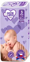 Baby Einwegwindeln New Love Premium comfort 3 MIDI 4-9 kg 48 Stück
