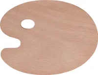 Marabu Farbmisch Palette aus Holz oval braun