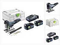 Festool CARVEX PSC 420-Basic Akku Pendelstichsäge 18 V 120 mm Brushless + 2x Akku 5,0 Ah + Ladegerät + Systainer