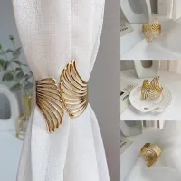Drapery Holdbacks exquisite Textur einfach zu verwendendem Metall Golden Wings Form Form Vorhangklammern Halter für Zuhause