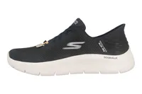 Skechers GO WALK FLEX GRAND ENTRY tenisky v plusových veľkostiach čierne 124836 BKW veľké dámske topánky