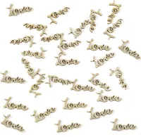 Oblique Unique Love Konfetti glitzernd Echtholz Streu Deko für Hochzeit JGA Valentinstag Geburtstag Tisch Deko - gold