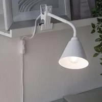 Paulmann Klemmlampe Vitis mit Flexarm Schnurschalter Weiß 95431
