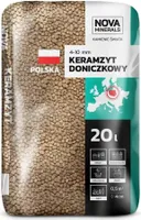 Nova Minerals Tongranulat zur Drainage Keramsit Blähton 4-10 mm für Topfpflanzen 20L – Leichter, Keramischer Zuschlagstoff für Drainage, Mulchen, Hydroponik und Bodenverbesserung