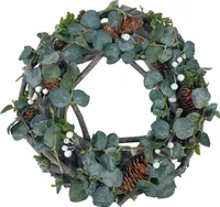 Dekokranz Winterkranz grün 38cm
