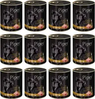 Piper Animals - Nassfutter für Hunde - mit Hühnerherzen und Reis 800g (12-er pack)