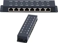 Extralink POE INJECTOR 8 PORT - 8 portów Ethernet Fast 24 V