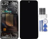 Samsung Galaxy S23 FE GH82-32854A Display LCD Einheit Touch mit Rahmen Ersatzteil Reparatur Schwarz