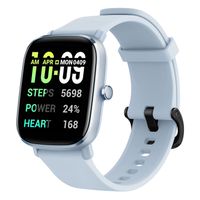 Amazfit GTS 2 Mini new Version [inkl. Silikonarmband blau] Aluminiumgehäuse blau