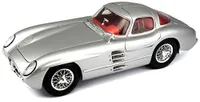 Maisto 36898 - Modellauto - Mercedes 300SLR Coupe Uhlenhaut '55 (silber, Maßstab 1:18) Modell Auto