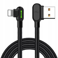 Mcdodo Kábel USB-Lightning, CA-4679, úhlový, 3m (čierny)