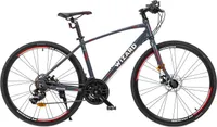 28 Zoll Alu Wizard Crosser Speed Bike Fahrrad Shimano 21 Gang Disc grau Rh 43cm