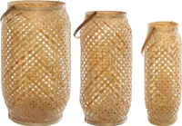 3er-Set Laternen Beige - H.52 cm - Atmosphera créateur d'intérieur
