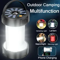 LED Solarleuchte Camping Lampe USB Aufladbar