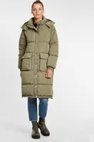 OXMO OXAlba Damen Wintermantel Parka Steppmantel mit Kapuze