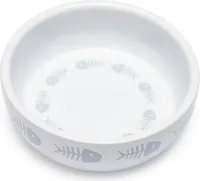 Karlie Fressnapf Cats - Katzennäpfe - Keramik - Weiß - 220 ml - 12x12x3,5 cm