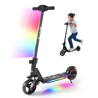 Elektroscooter Kinder 130 Motor 14Km/h Elektroroller LCD-Display E Scooter Für Kinder  Und Jugendliche Bis 70kg Klappbar E Roller- Schwarz