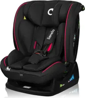 Lionelo Autokindersitz Aart i-Size ab Geburt bis 12 Jahre, 40-150 cm, Breiter Anpassungsbereich Ein zusätzlicher Seitenschutz R129/03 - Schwarz