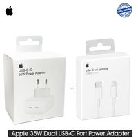 Apple iPhone 35W Adapter + 1m USB-C to Lightning Ladekabel iPhone 14 - 14 Max - 14 Pro - 14 Pro Max