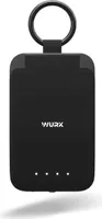 WURK Tragbare Mini-Powerbank 2000mAh Kompakte Externer Akku Power Bank USB C Handy Ladegerät Notladegerät Schlüsselanhänger-Ladegerät Ultra-kompakter Mini-Akku-Schnelllade-Backup-Powerbank (Schwarz)