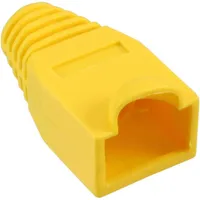 InLine® 74013H InLine® RJ45 Knickschutztülle, gelb,100er Pack