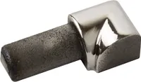 Viertelkreis Edelstahlschiene Profil Fliesenschiene Edelstahl V2A L250cm 8mm Inneneck glänzend