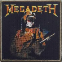 Megadeth - standardní velikost - nažehlovací nášivka RO4937 (jedna velikost) (černá)